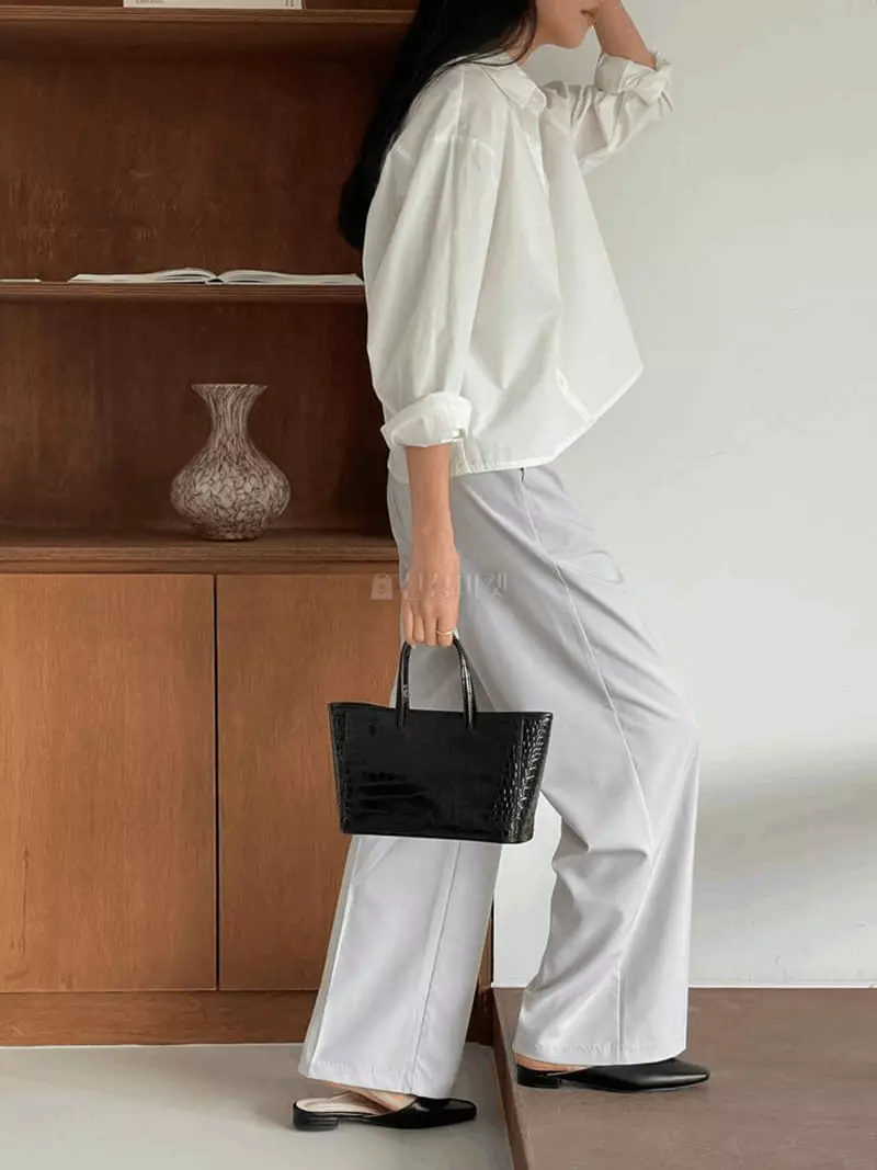 February - Korean Women Fashion - #womensfashion - Betty Back Button Shirt - 8