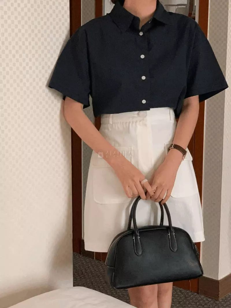 February - Korean Women Fashion - #womensfashion - Milly Box Shirt - 8