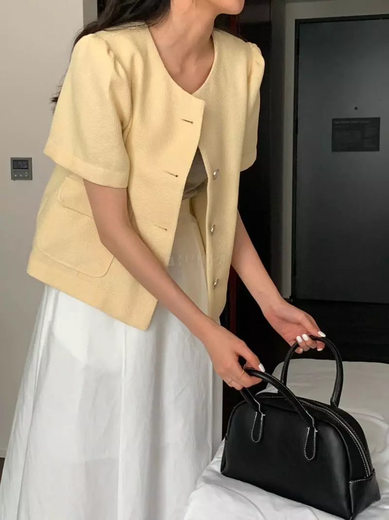 February - Korean Women Fashion - #womensfashion - Lift Twid Jacket - 8