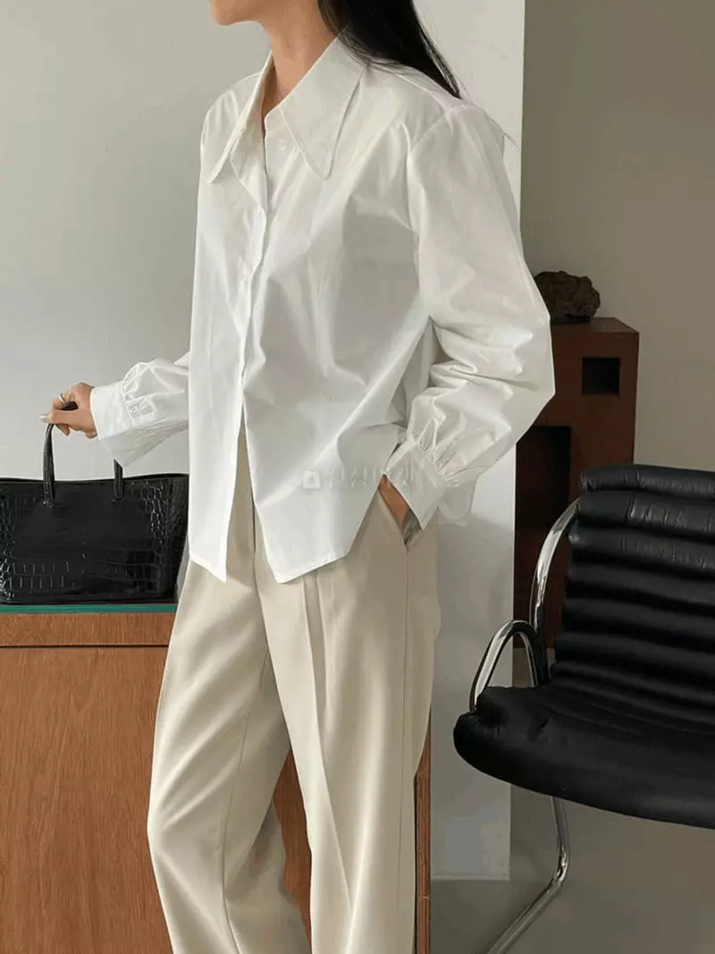 February - Korean Women Fashion - #womensfashion - Lene Collar Shirt - 10