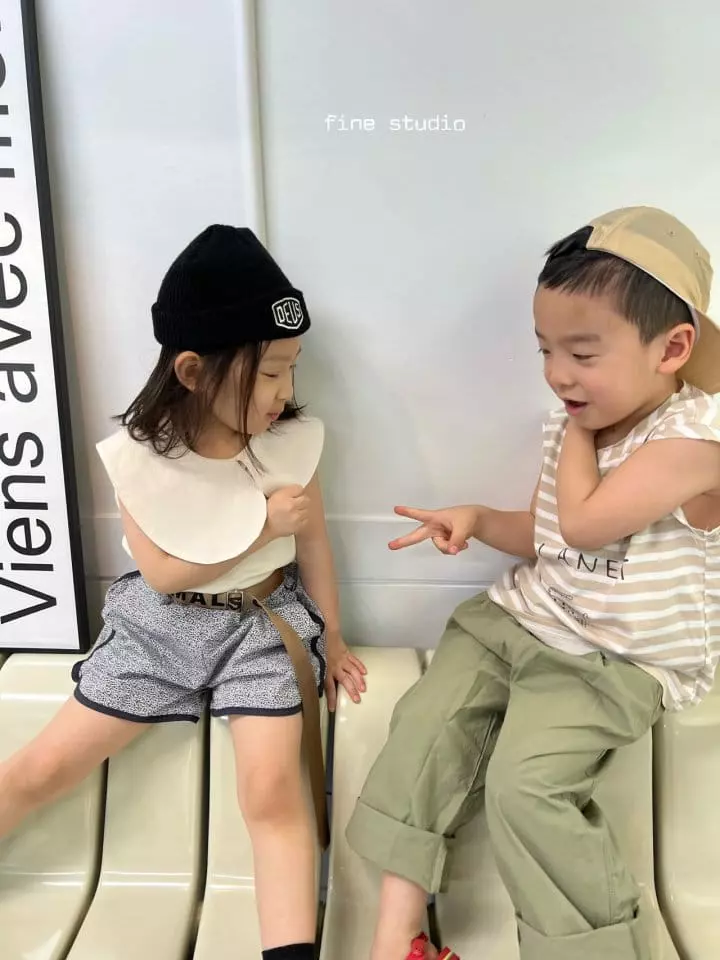 Fine Studio - Korean Children Fashion - #Kfashion4kids - Unbal Collar Sleeveless - 11