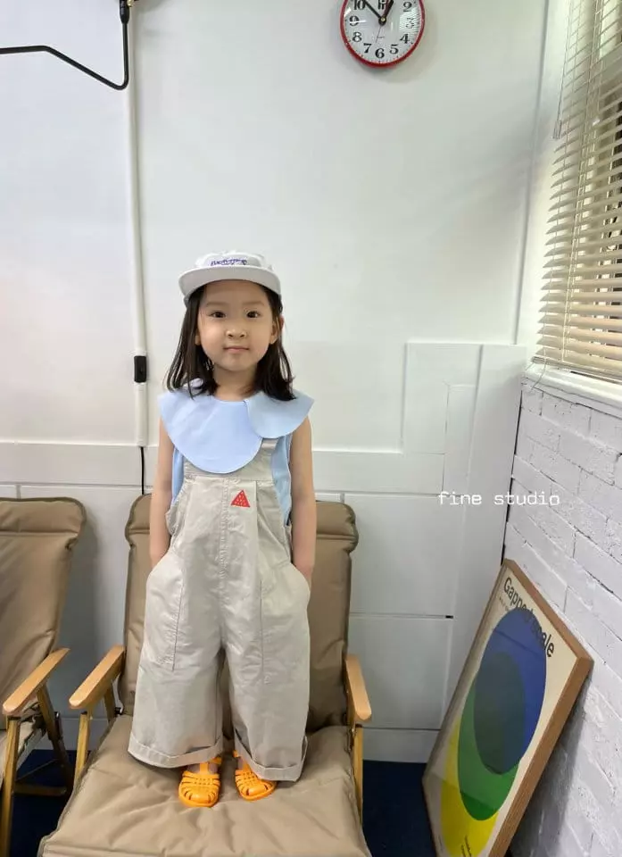 Fine Studio - Korean Children Fashion - #childofig - Unbal Collar Sleeveless - 2