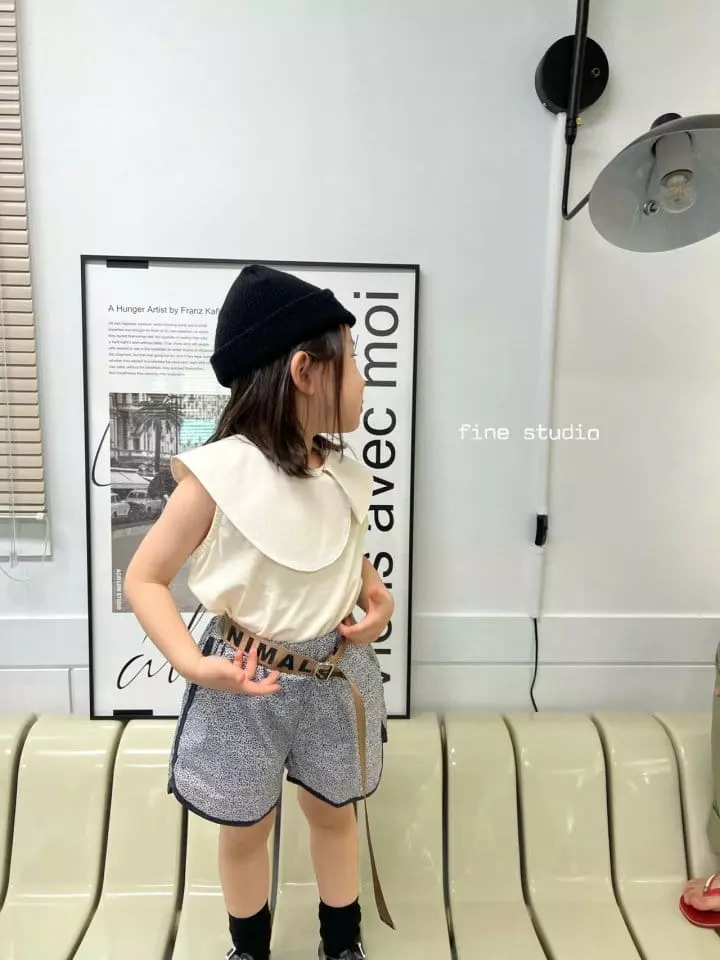 Fine Studio - Korean Children Fashion - #kidsstore - Unbal Collar Sleeveless - 9