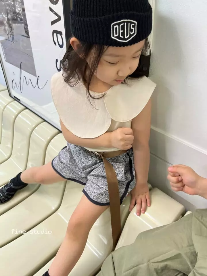 Fine Studio - Korean Children Fashion - #littlefashionista - Unbal Collar Sleeveless - 12