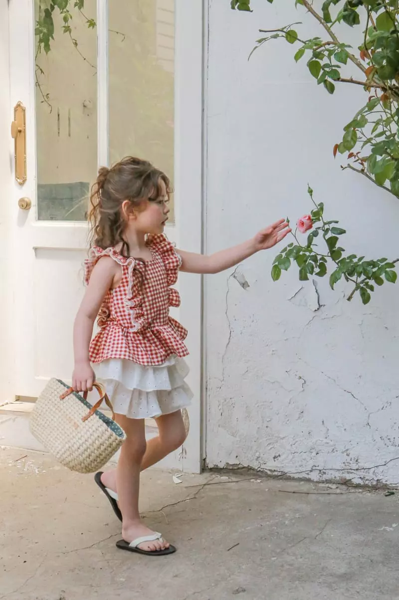 Flo - Korean Children Fashion - #designkidswear - Check Top - 7