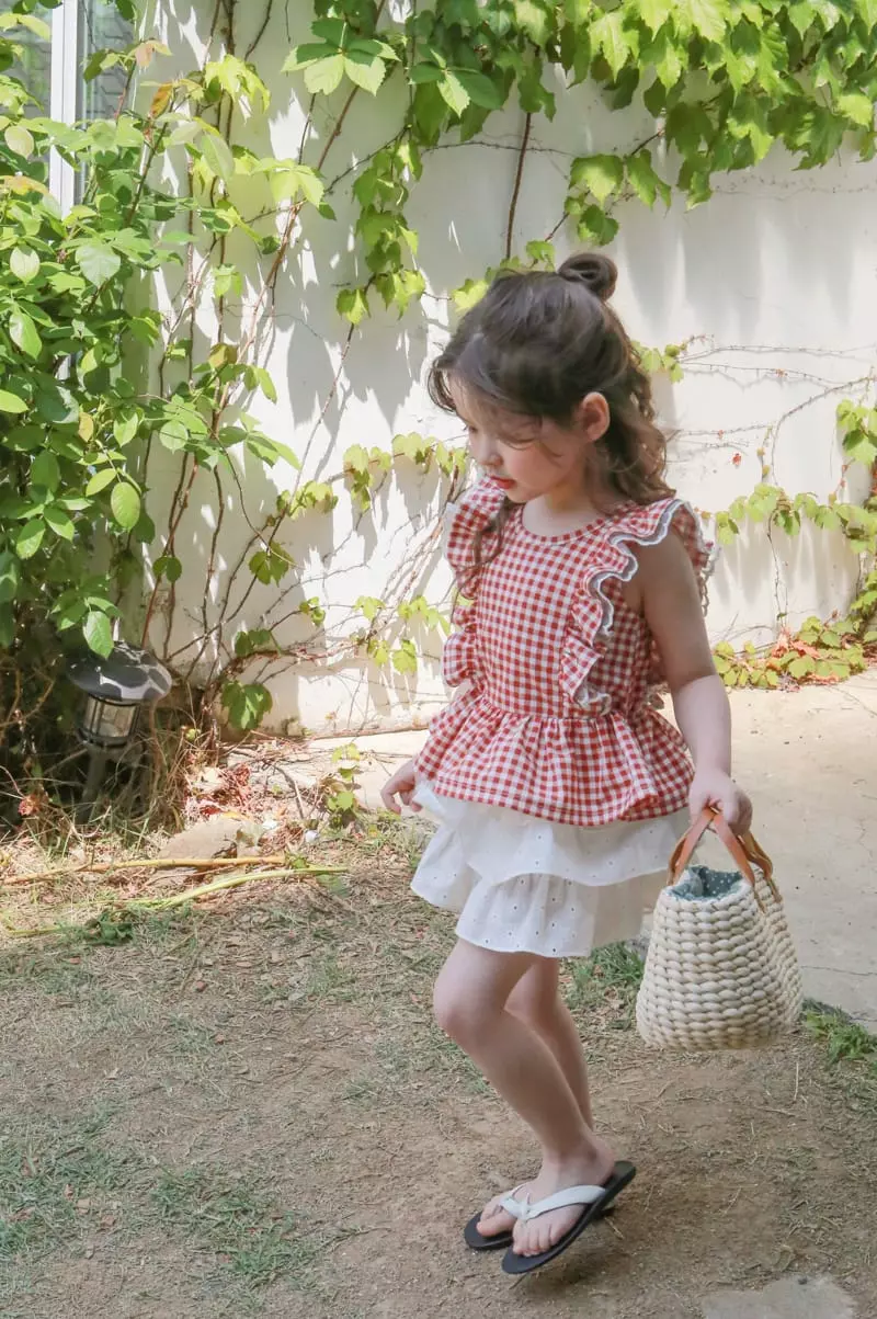 Flo - Korean Children Fashion - #fashionkids - Check Top - 9