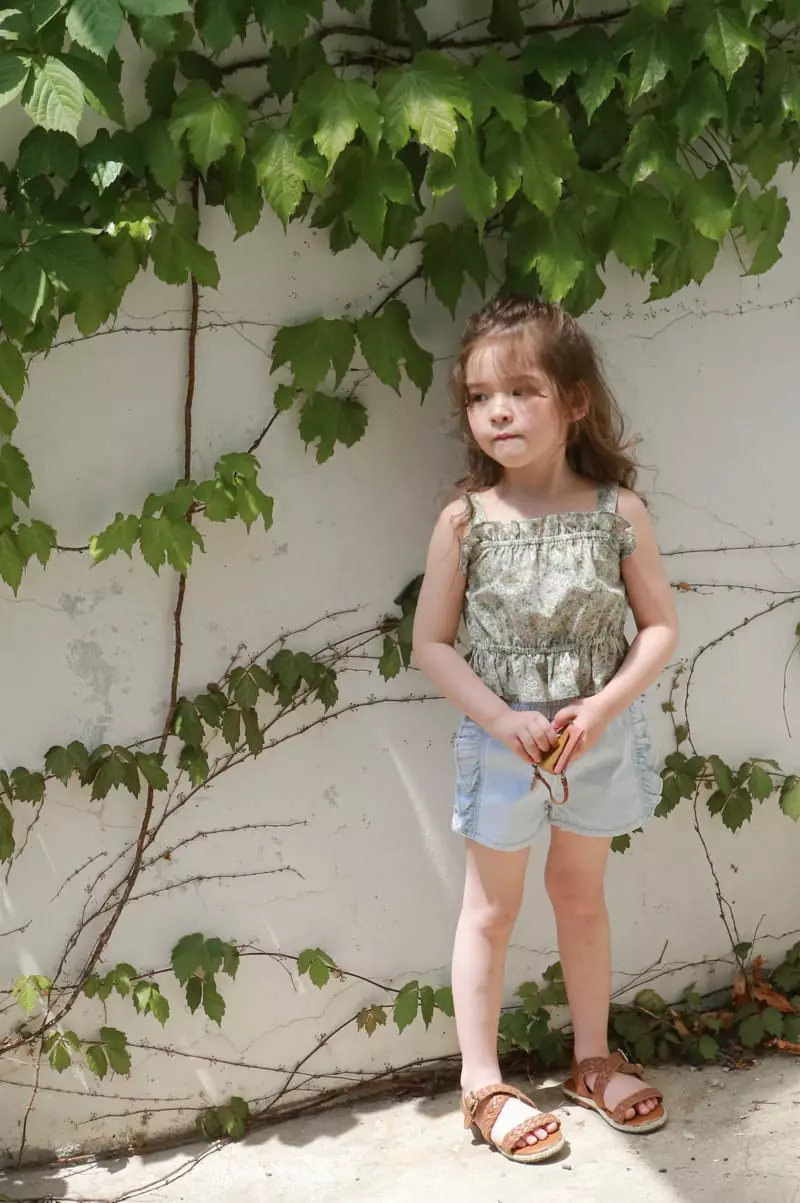 Flo - Korean Children Fashion - #toddlerclothing - Short Denim Shorts - 2
