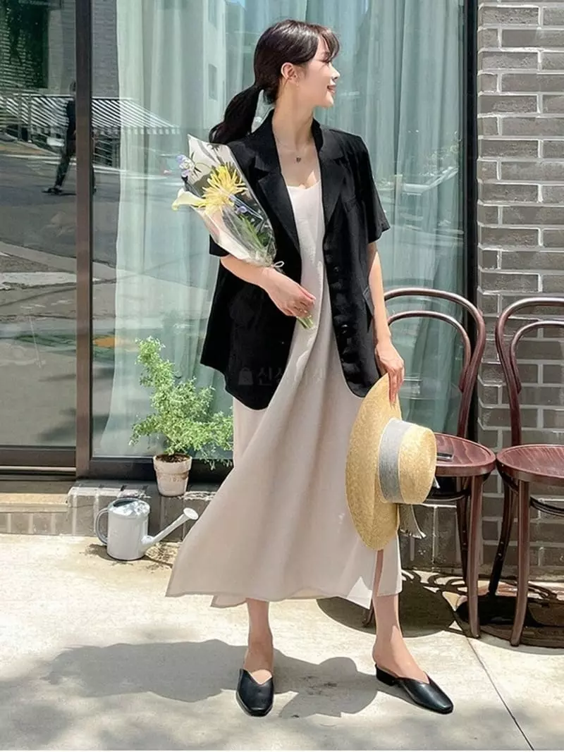 Frill - Korean Women Fashion - #womensfashion - Slip Sleeveless One-piece - 4