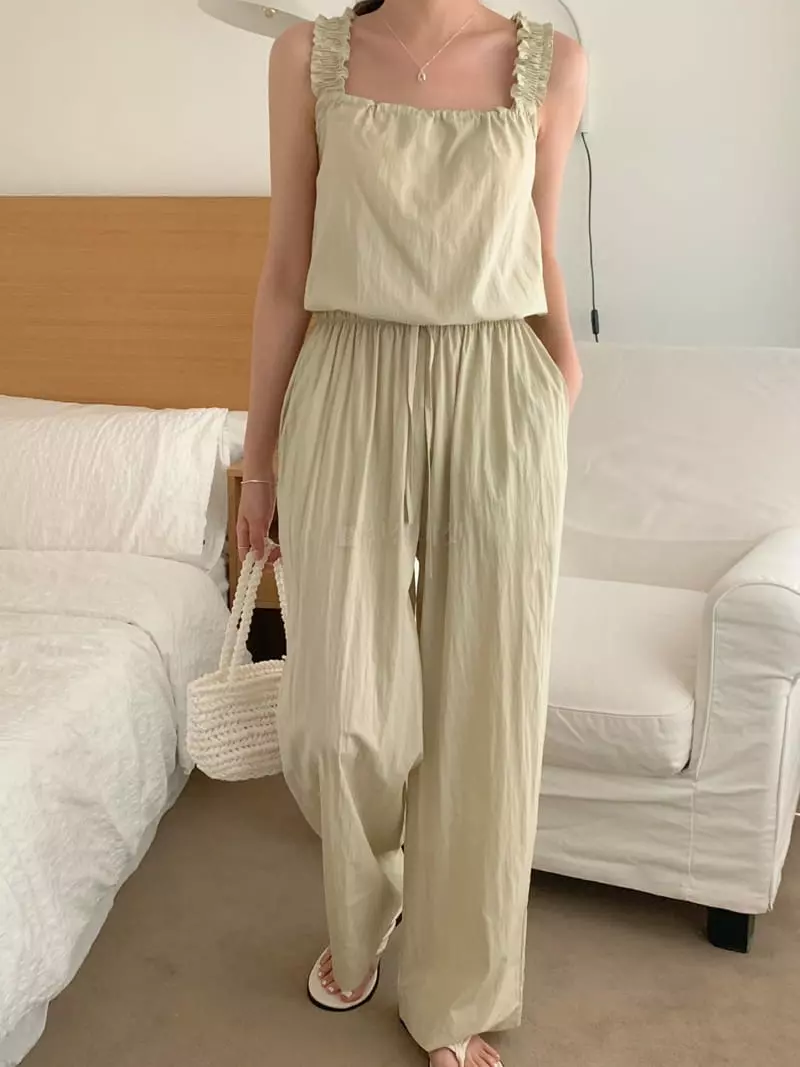 Frill - Korean Women Fashion - #momslook - Ray Top Bottom Set - 8