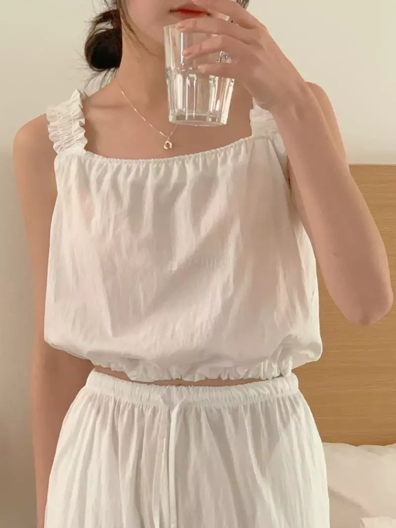 Frill - Korean Women Fashion - #momslook - Ray Sleeveless - 3