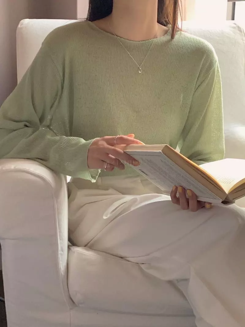 Frill - Korean Women Fashion - #pursuepretty - Knitting Knit Tee - 8