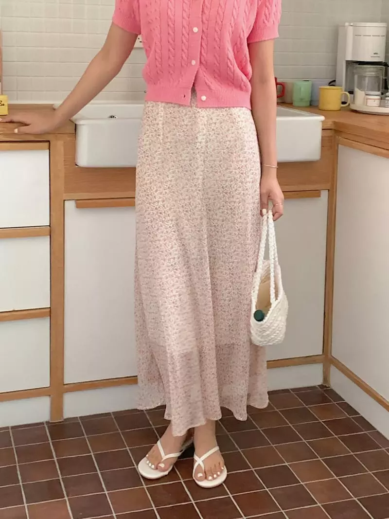 Frill - Korean Women Fashion - #restrostyle - Rose Skirt - 5
