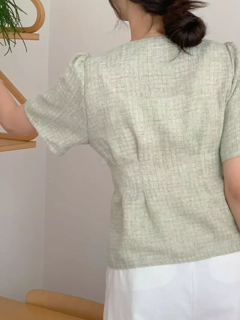 Frill - Korean Women Fashion - #restrostyle - Kella Pintuck Jacket - 3