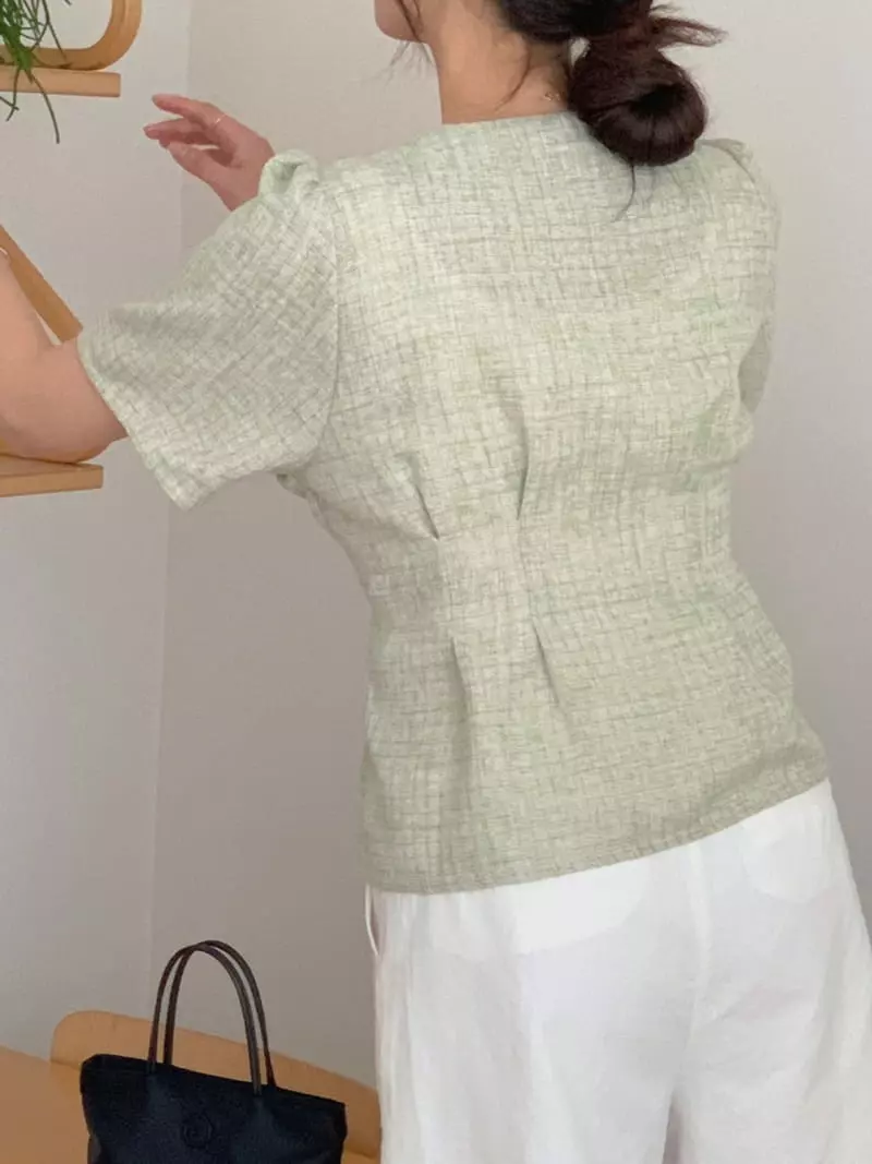 Frill - Korean Women Fashion - #restrostyle - Kella Pintuck Jacket - 4
