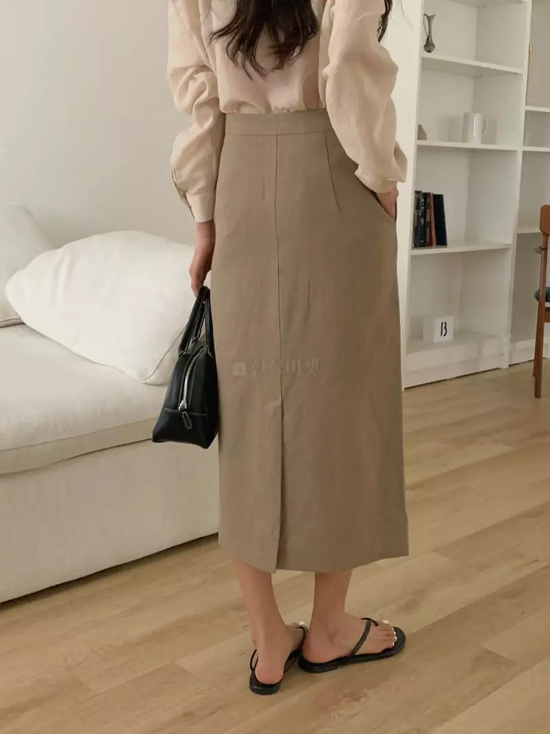 Frill - Korean Women Fashion - #shopsmall - Linen H Skirt - 3