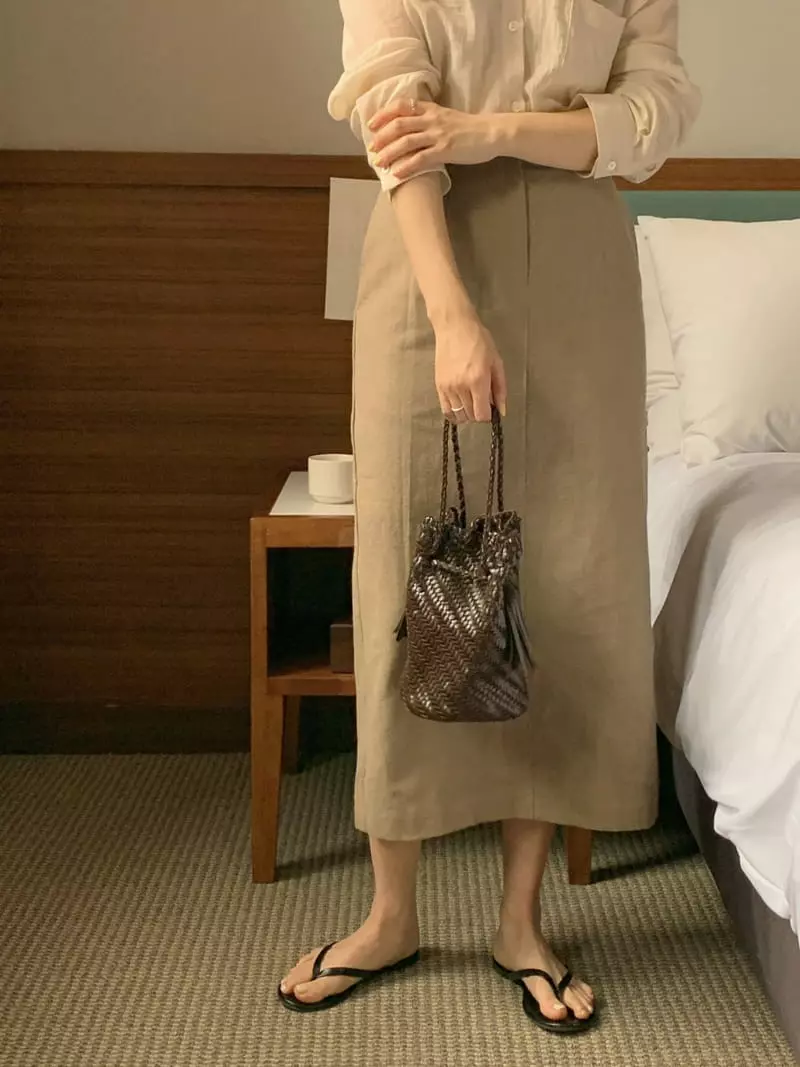 Frill - Korean Women Fashion - #shopsmall - Linen Skirt - 2