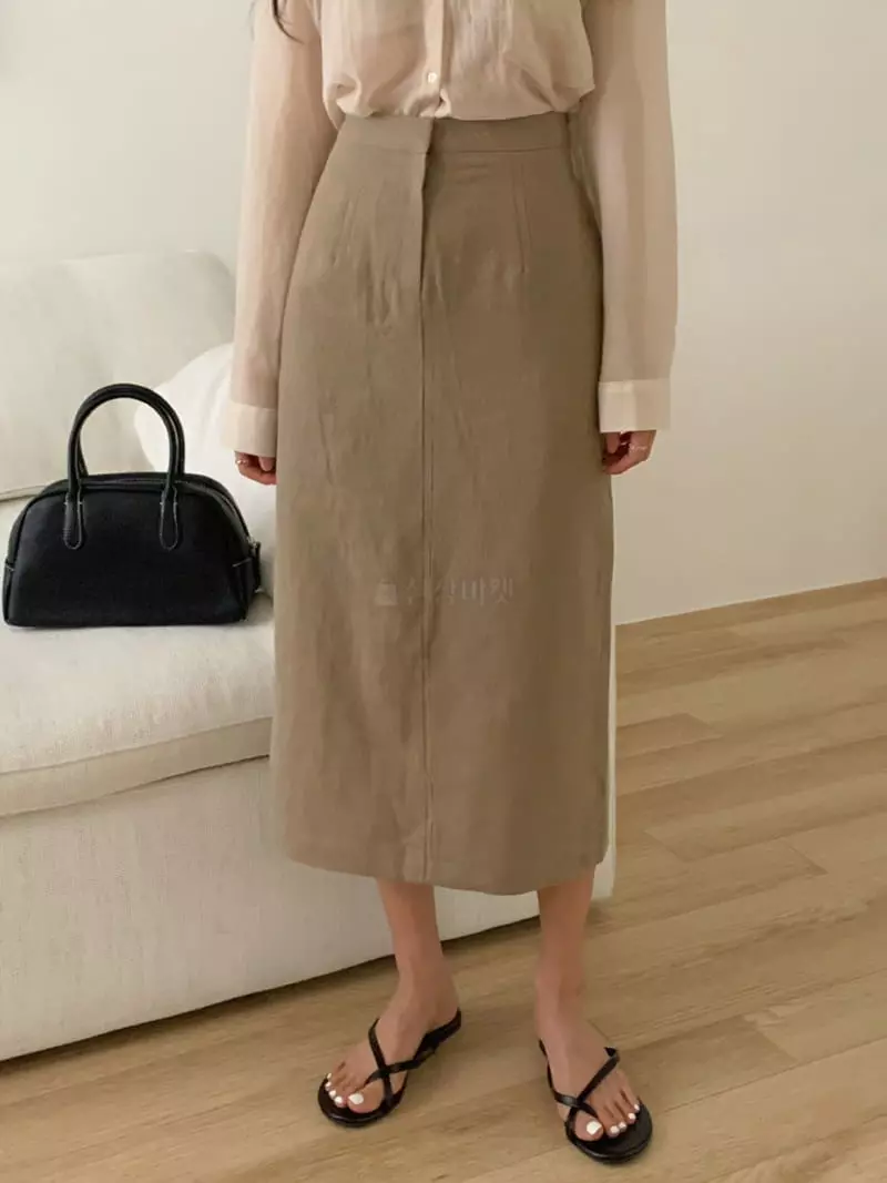 Frill - Korean Women Fashion - #thatsdarling - Linen Skirt - 3