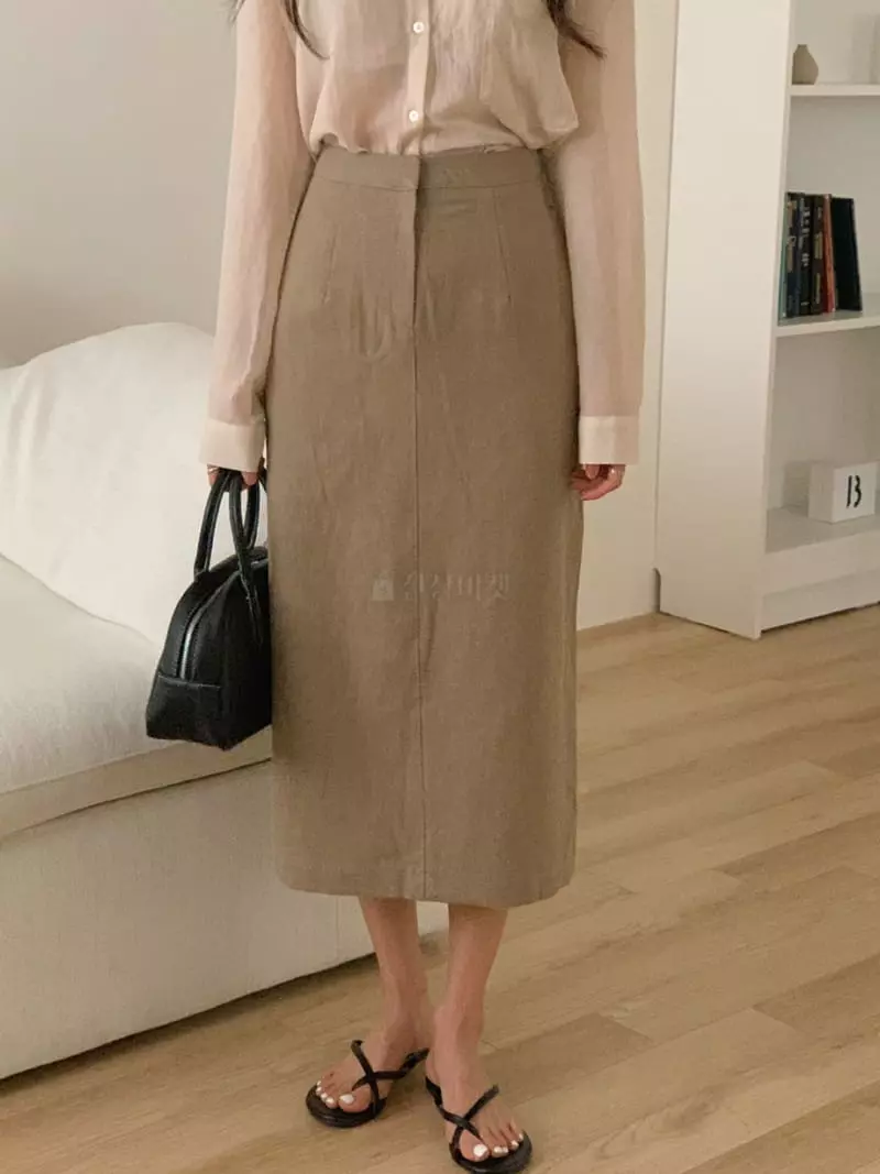 Frill - Korean Women Fashion - #thatsdarling - Linen Skirt - 4