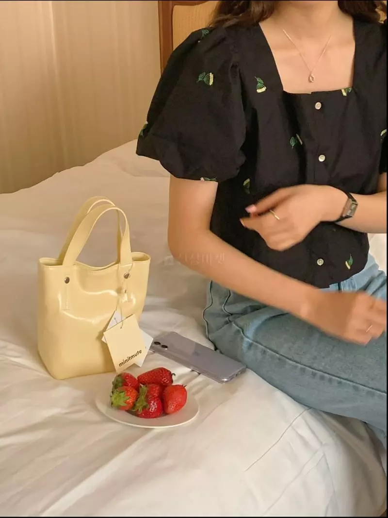 Frill - Korean Women Fashion - #womensfashion - Flower Embroidery Blouse - 7