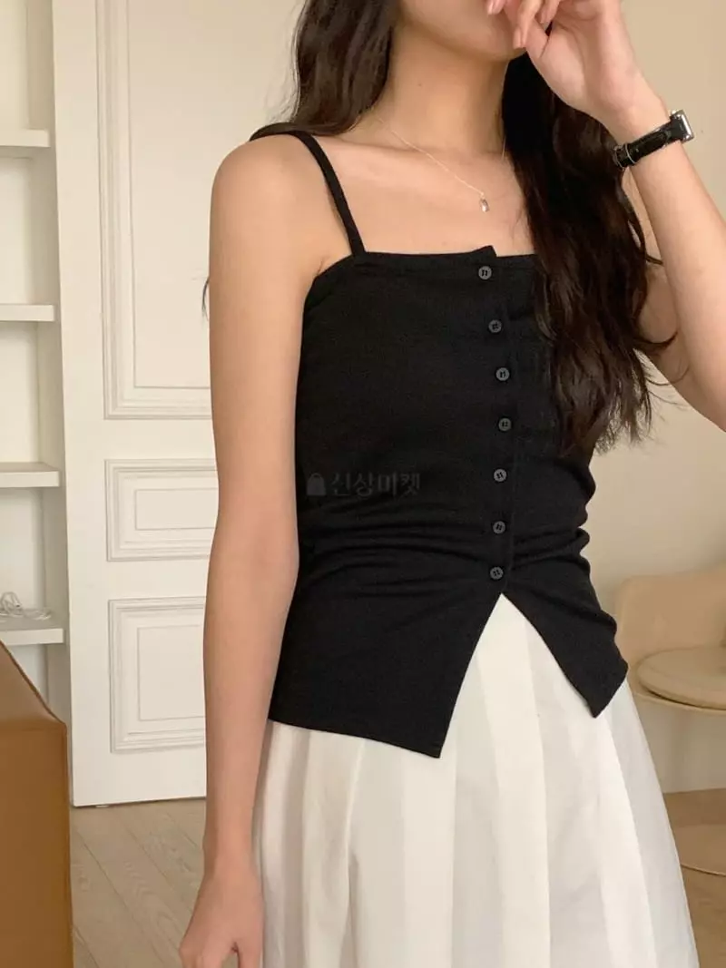 Frill - Korean Women Fashion - #womensfashion - Button String Bustier - 6