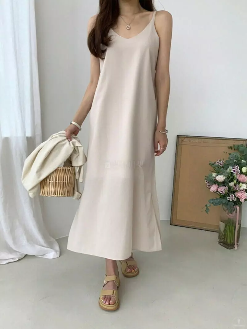 Frill - Korean Women Fashion - #womensfashion - Slip Sleeveless One-piece - 5