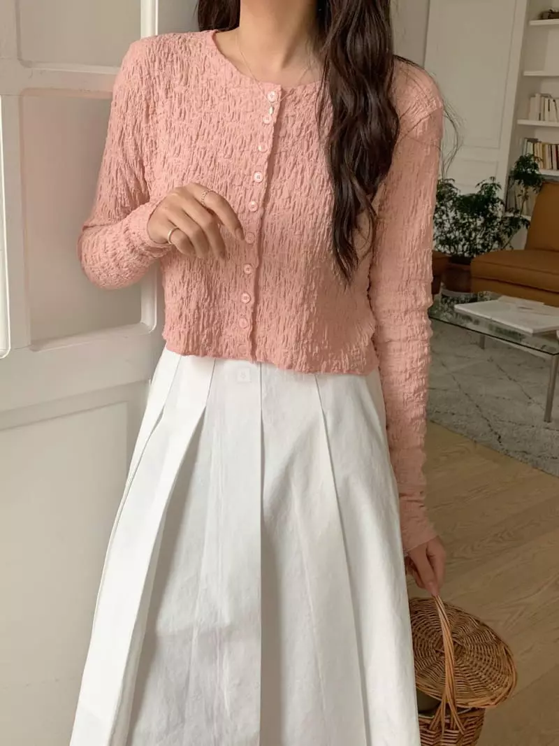 Frill - Korean Women Fashion - #womensfashion - Rinkle Cardigan - 2