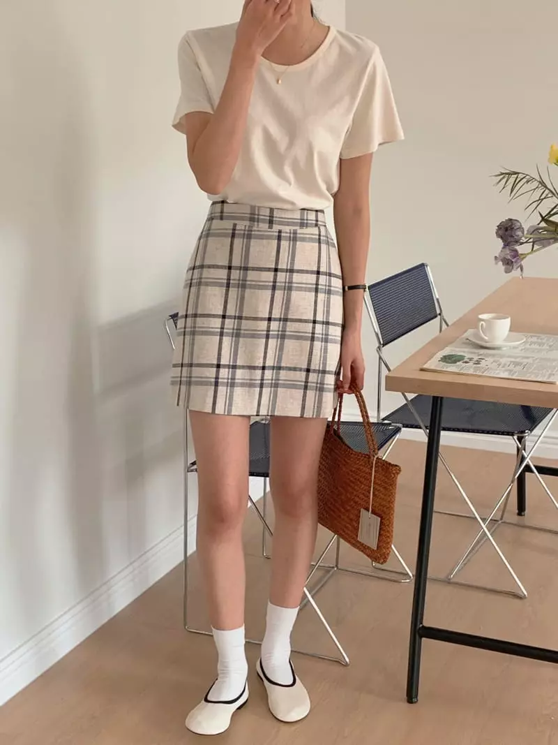 Frill - Korean Women Fashion - #womensfashion - Check Skirt - 5