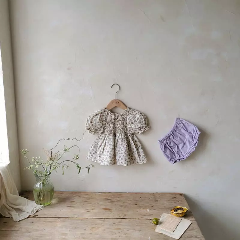 From J - Korean Baby Fashion - #babyboutique - Benjamin Smocked Top Bottom Set - 4