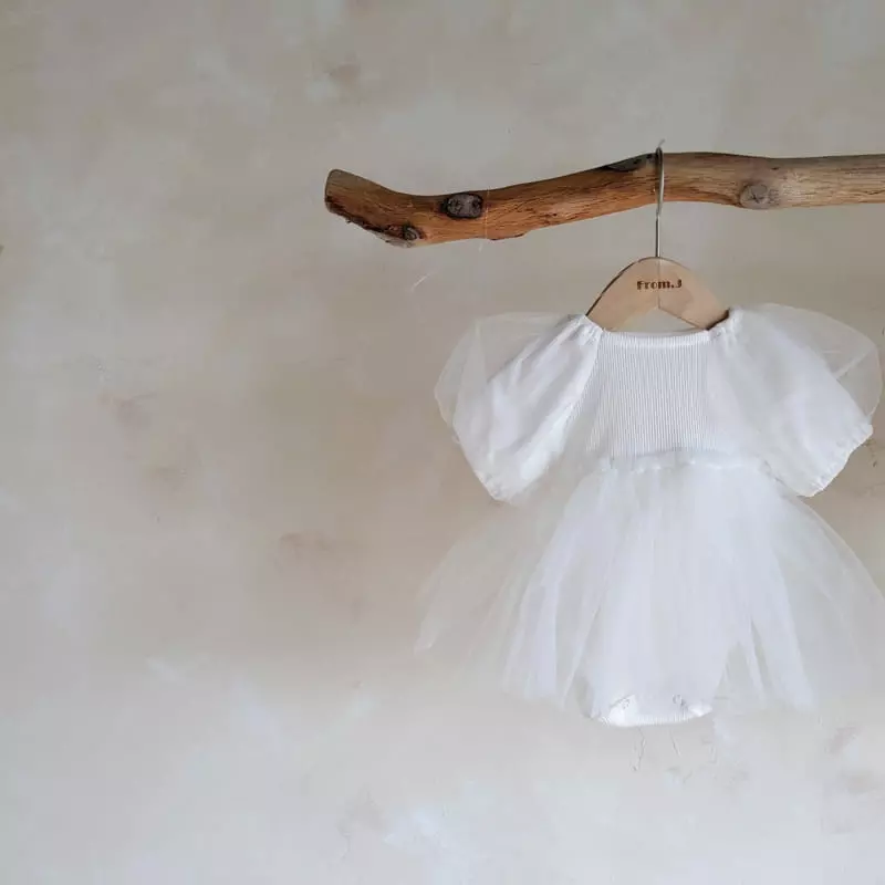 From J - Korean Baby Fashion - #babyboutique - Short Sleeveles Shasha Bodysuit - 2