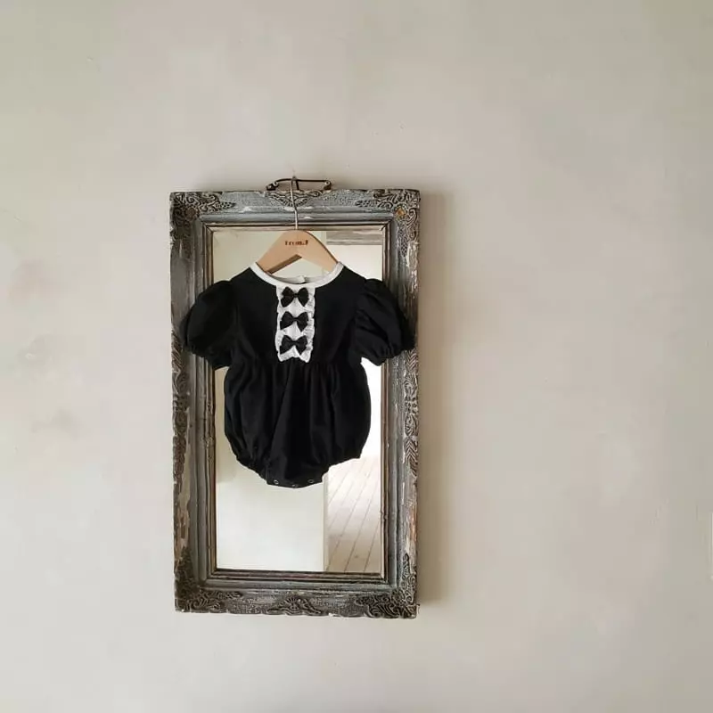 From J - Korean Baby Fashion - #babyboutique - Ribbon Puff Bodysuit