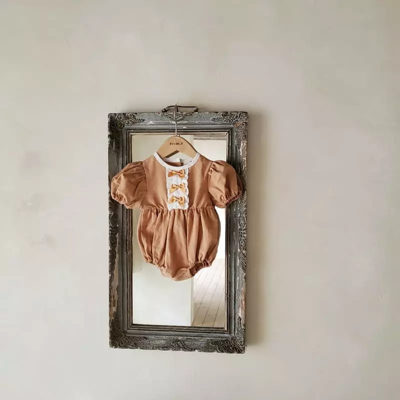 From J - Korean Baby Fashion - #babyboutique - Ribbon Puff Bodysuit - 2