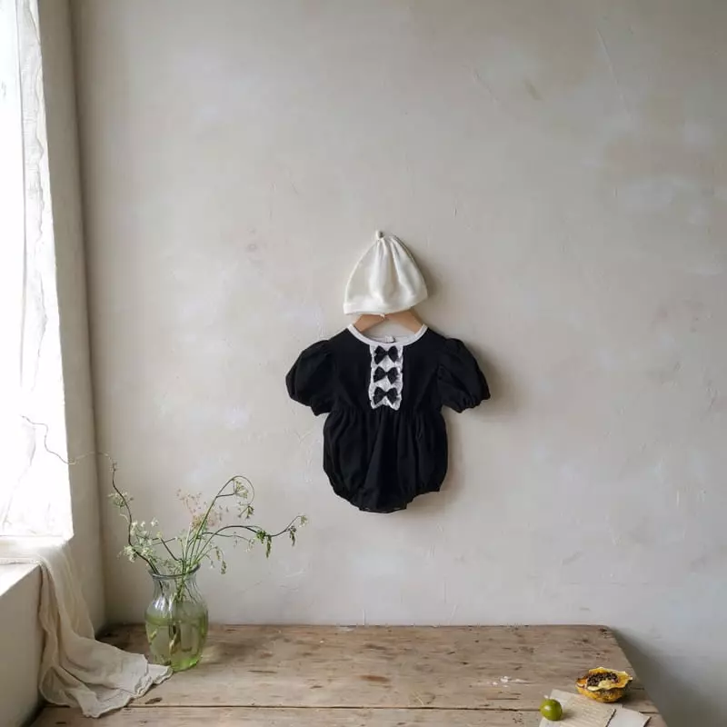 From J - Korean Baby Fashion - #babyboutiqueclothing - Ribbon Puff Bodysuit - 3