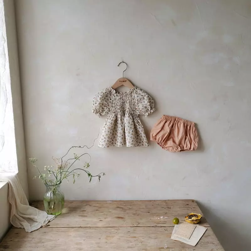 From J - Korean Baby Fashion - #babyclothing - Benjamin Smocked Top Bottom Set - 6