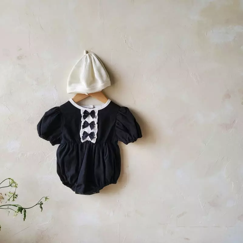 From J - Korean Baby Fashion - #babyboutiqueclothing - Ribbon Puff Bodysuit - 4
