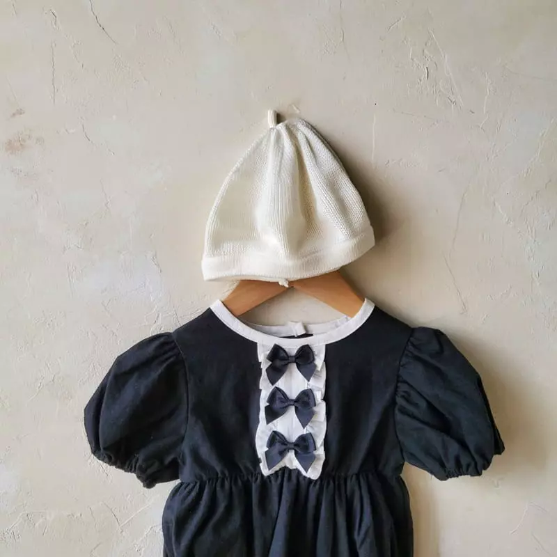 From J - Korean Baby Fashion - #babyfashion - Ribbon Puff Bodysuit - 5