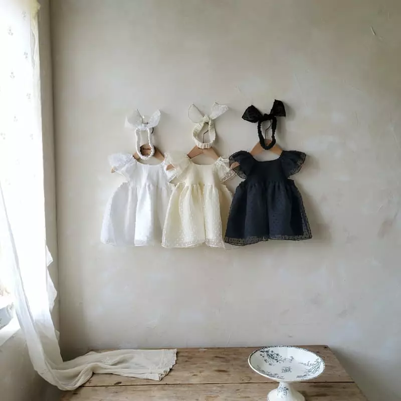 From J - Korean Baby Fashion - #babyfashion - Snow Flower One-piece