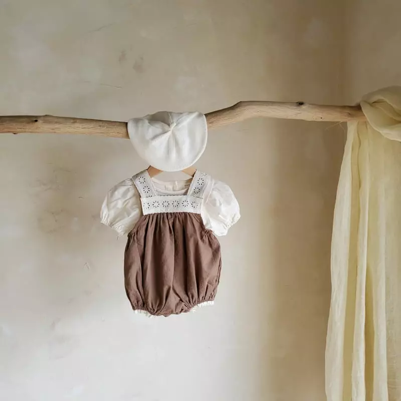 From J - Korean Baby Fashion - #babyfever - Lala Lace Bodysuit - 2