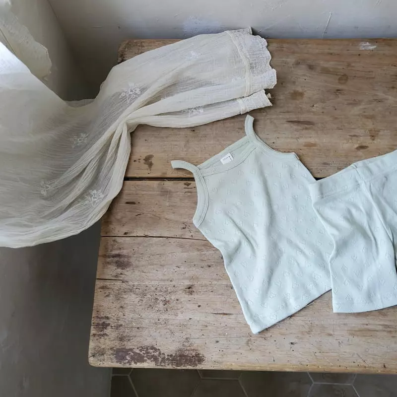 From J - Korean Baby Fashion - #babylifestyle - Heart Sleeveless Easywear - 5