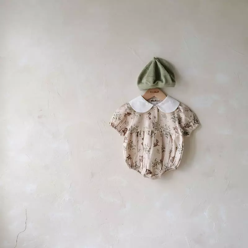 From J - Korean Baby Fashion - #babyoninstagram - Bambi Collar Bodysuit - 7