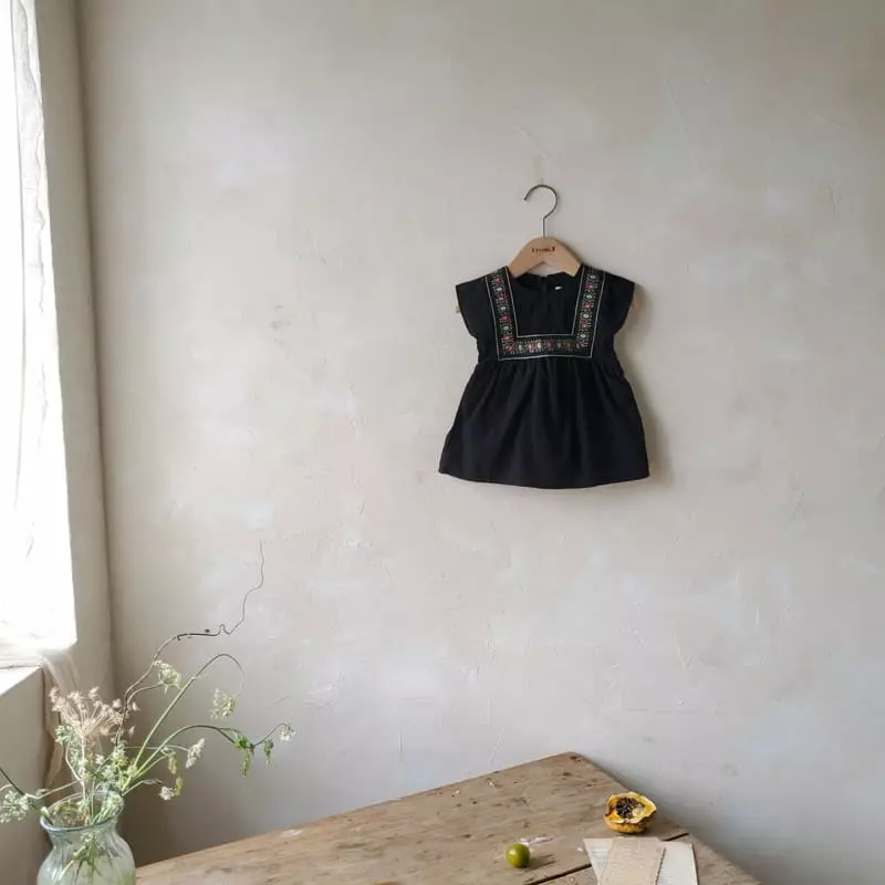 From J - Korean Baby Fashion - #babyoninstagram - Esnic Embroidery Bodysuit - 6