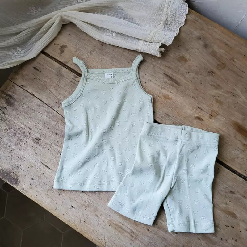 From J - Korean Baby Fashion - #babyoninstagram - Heart Sleeveless Easywear - 6