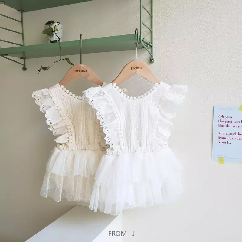 From J - Korean Baby Fashion - #babyoninstagram - Cancan Lace Dungarees Bodysuit
