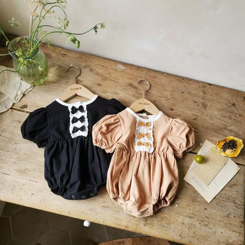 From J - Korean Baby Fashion - #babyootd - Ribbon Puff Bodysuit - 10