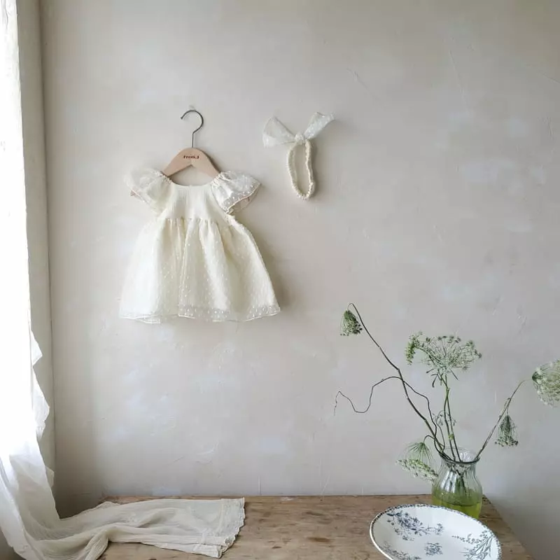 From J - Korean Baby Fashion - #babyootd - Snow Flower One-piece - 6