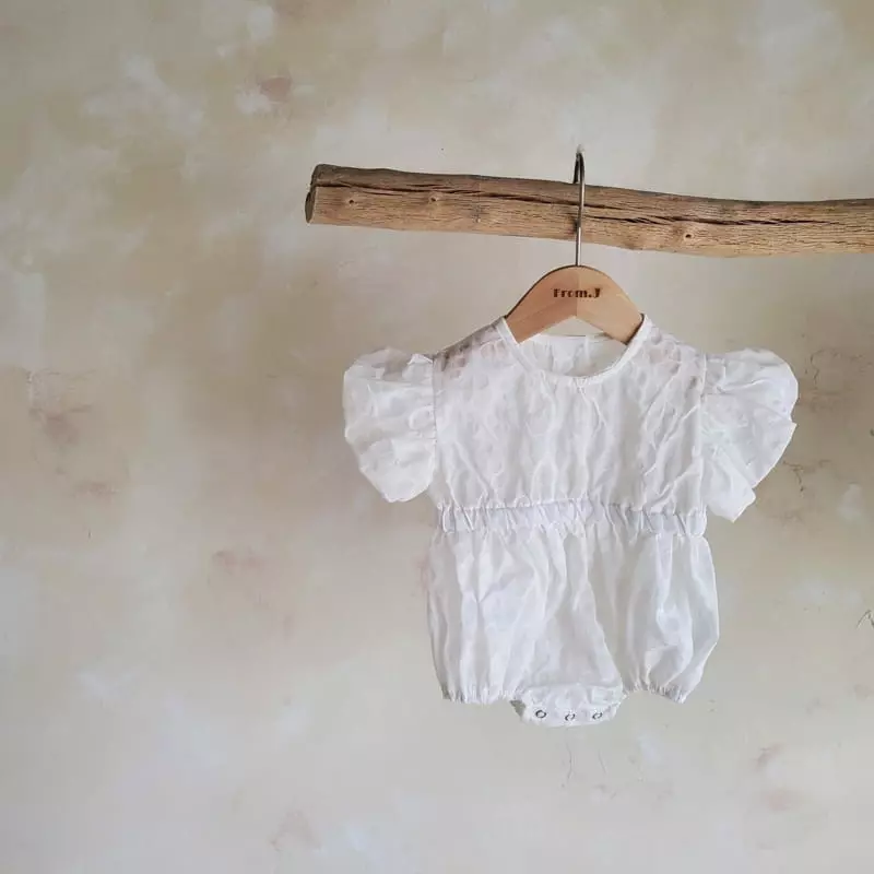From J - Korean Baby Fashion - #babyootd - Magnolia Flower Bodysuit - 3