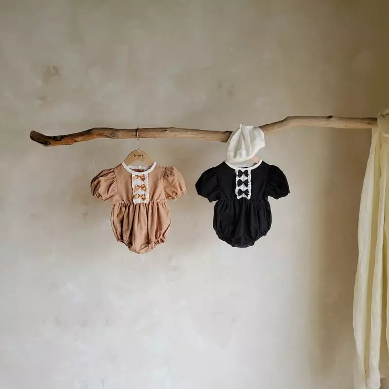 From J - Korean Baby Fashion - #babyoutfit - Ribbon Puff Bodysuit - 12