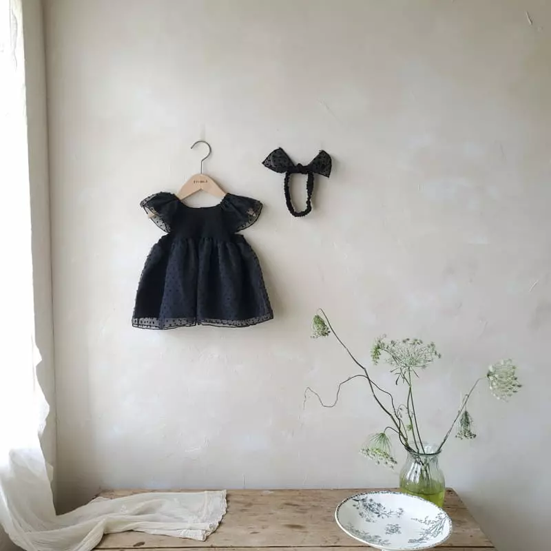 From J - Korean Baby Fashion - #babyoutfit - Snow Flower One-piece - 8