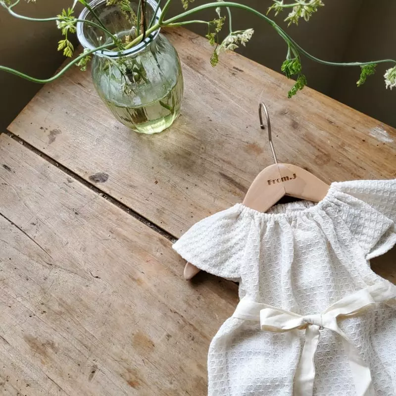 From J - Korean Baby Fashion - #babywear - Knit Wing Bodysuit - 3