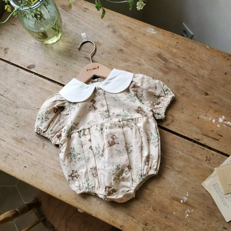 From J - Korean Baby Fashion - #babywear - Bambi Collar Bodysuit - 11