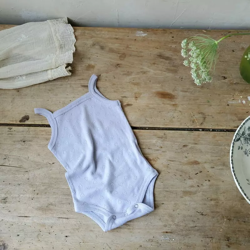 From J - Korean Baby Fashion - #babywear - Heart Sleeveless Bodysuit - 11